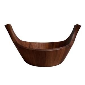 Dansk Staved Teak Viking Salad Bowl MCM Wood